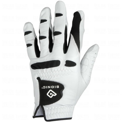 White Bionic Men's StableGrip Golf Glove, Left Hand