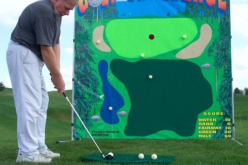 Velcro Golf Practice on Golf Terrain